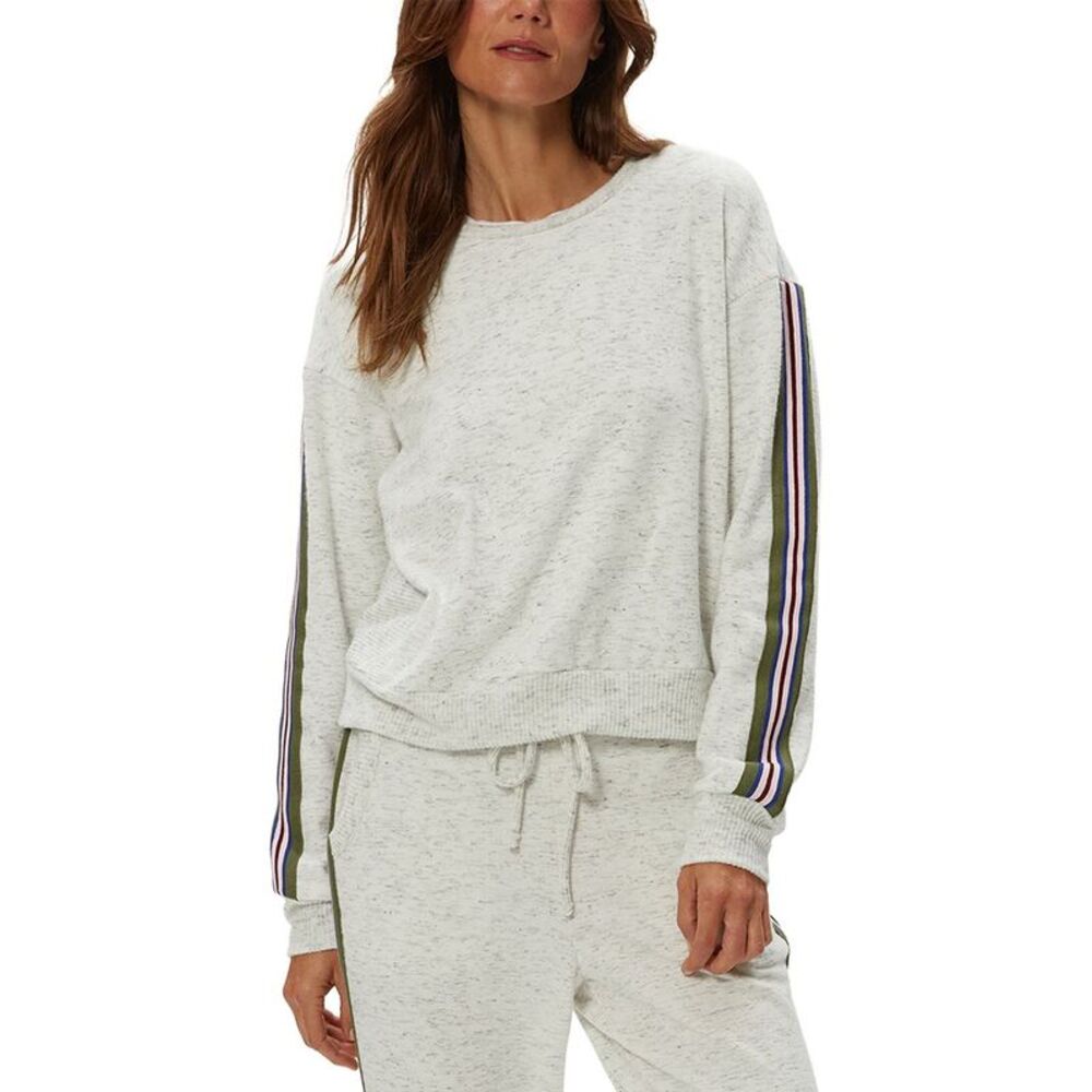Michael Stars Womens  Carrie Relaxed Sweatshirt, White
